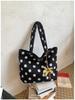 2026 Fashionable Polka Dot Large Capacity Women's Tote Bag - Versatile Handheld & Shoulder Bag