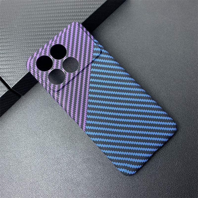 Case For POCO F6 X6 Pro Redmi Note 13 Pro 5G Carbon Fiber Stripe PC Back Cover For Redmi Note13 Pro Plus Bumper Funda