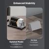 Clear Acrylic Business Card Stand Large Compartment Name Card Organiser Container For Efficient Business Card Management