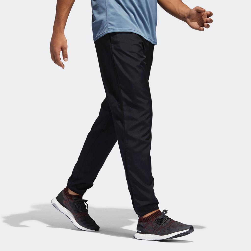 Adidas Breathable Training Running Loose Knit Sports Pants Men Bottoms Black CF9876