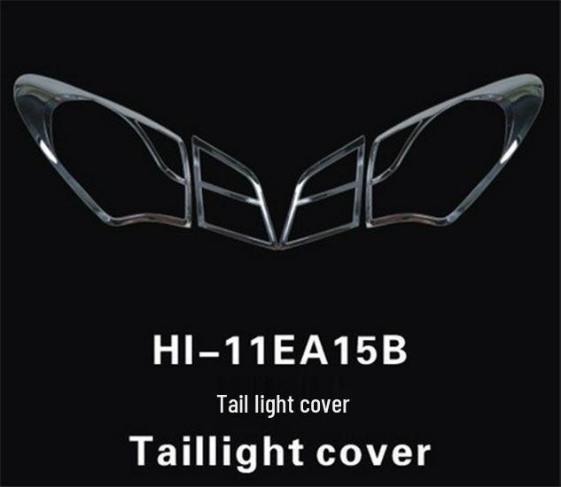 

08-16 Hyundai Elantra Headlight & Taillight Cover Frame Bright Trim Set 08-10 Rear Taillight Cover 4-piece Set