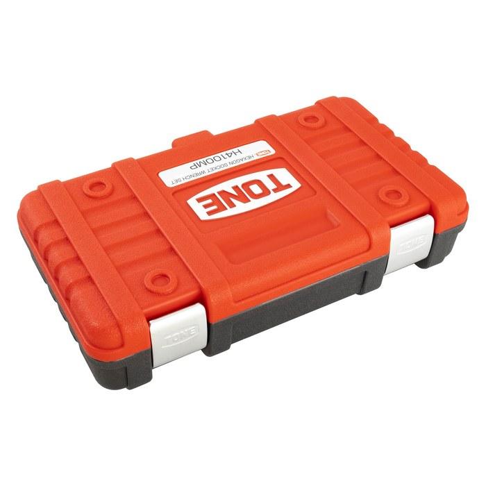 [Tone] Hexagon Socket Wrench Set H4100MP (12-Piece, 1/2") Red