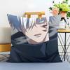 J-Jujutsu Kaisen Cushion Cover Washable Linen Pillowcase Soft For Sofa Bed Cozy Home Room Decor