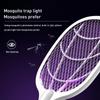 Electric Mosquito Killer USB Rechargeable Intelligent Fly Swatter Mosquito Trapper 2 In 1 Summer Fly Swatter Trap Flies Insect Killer Pest Control