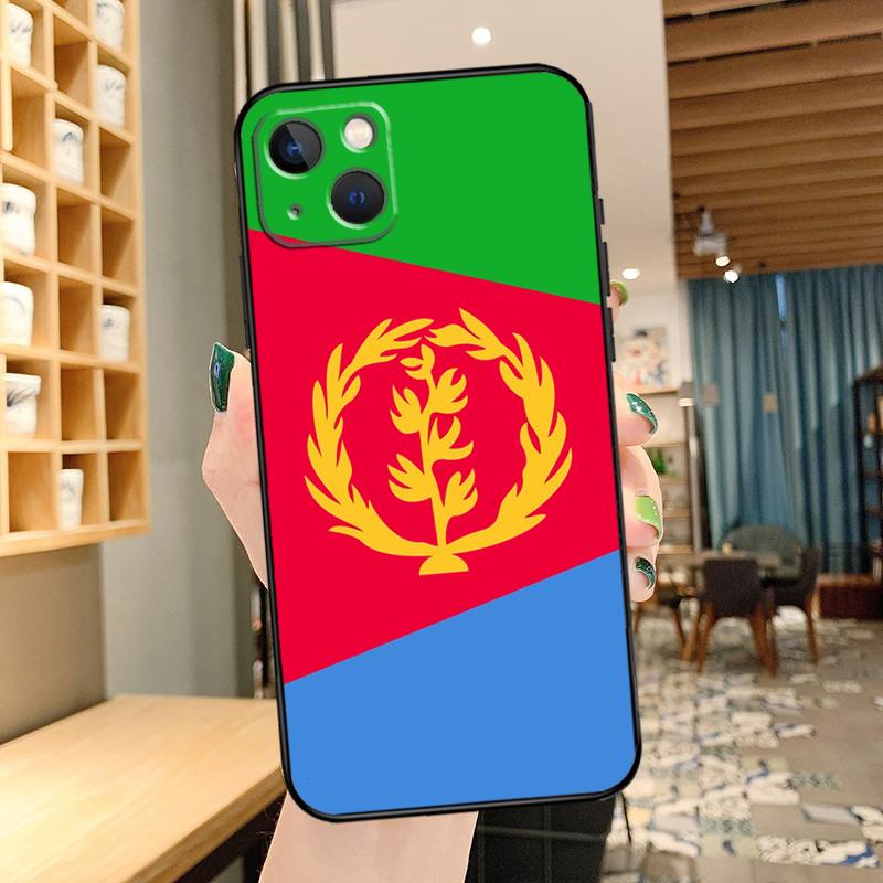 Eritrea Flagge Handyhülle Für iPhone 15 Pro Max 14 13 12 11 16 17 Pro Max mini 15 16 Plus 16e 17 Air Cover