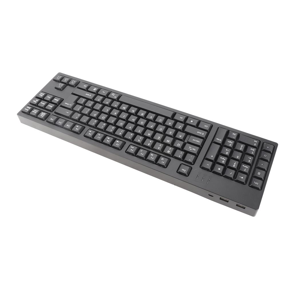 Left Handed Keyboard Ergonomic Full Size Dual USB Interface 109 Keys Keyboard for Computer Laptop