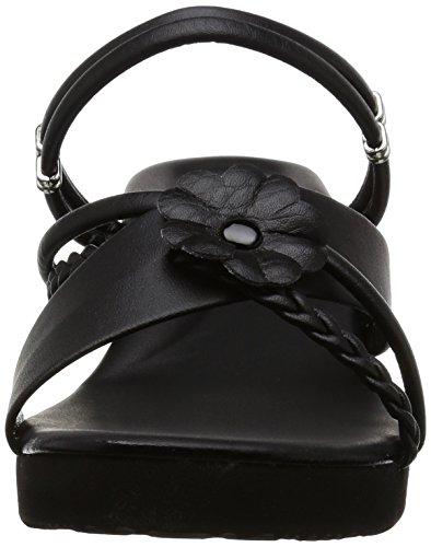 Parfait 5.5cm Wedge Heel Nurse Sandals, Office Sandals, Black, Size LL, 11233