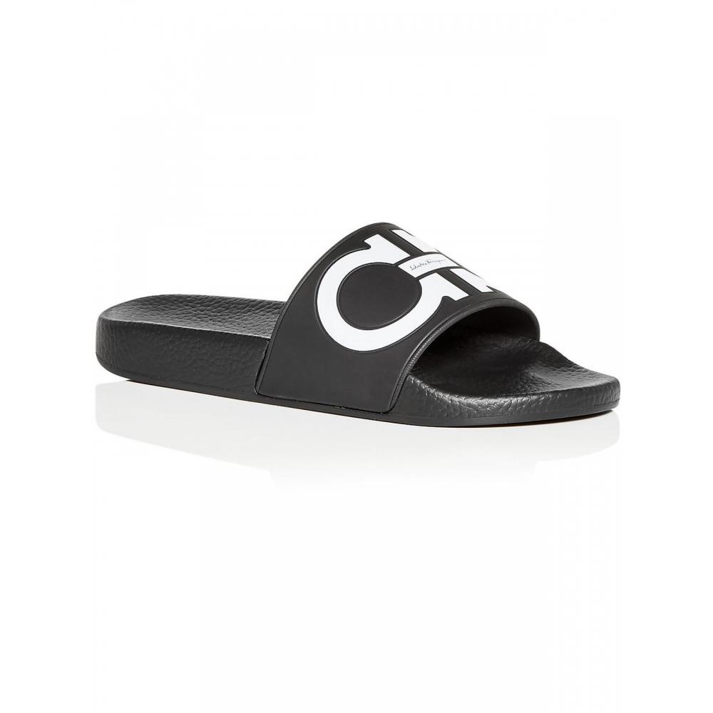 

Летние женские шлепанцы Salvatore Ferragamo Groovy черный US 5/Regular