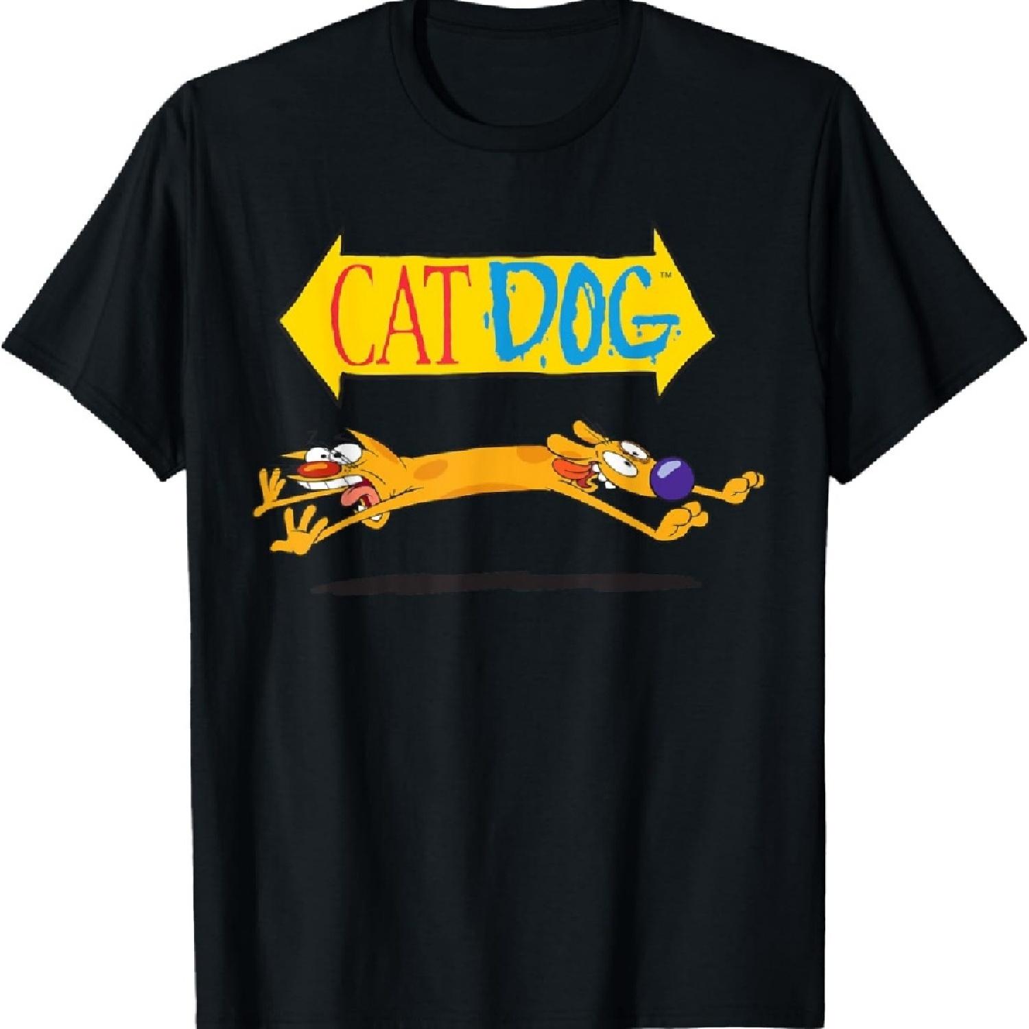 

Cat Dog On Couch Nickelodeon T-Shirt XXXXXL чёрный