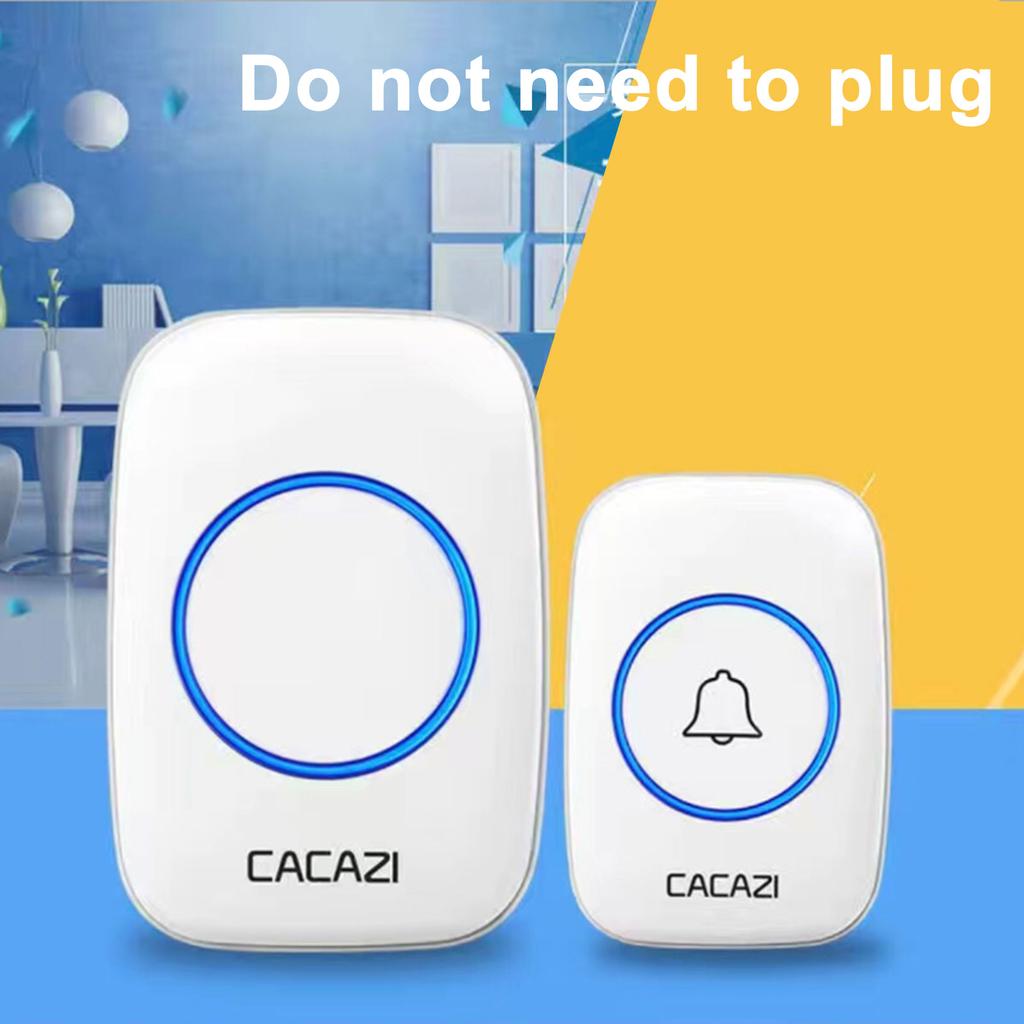 Wireless Doorbell Receiver Transmitter Battery Powered Simple Outside Waterproof Intelligent Remote