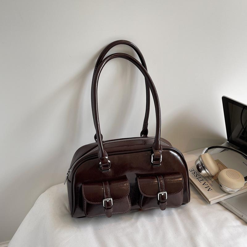 

Стильная ретро женская сумка-подушка Бостон, сумка для поездок на работу и свиданий, нишевая сумка под мышкой, высококачественная сумка на плечо большой вместимости