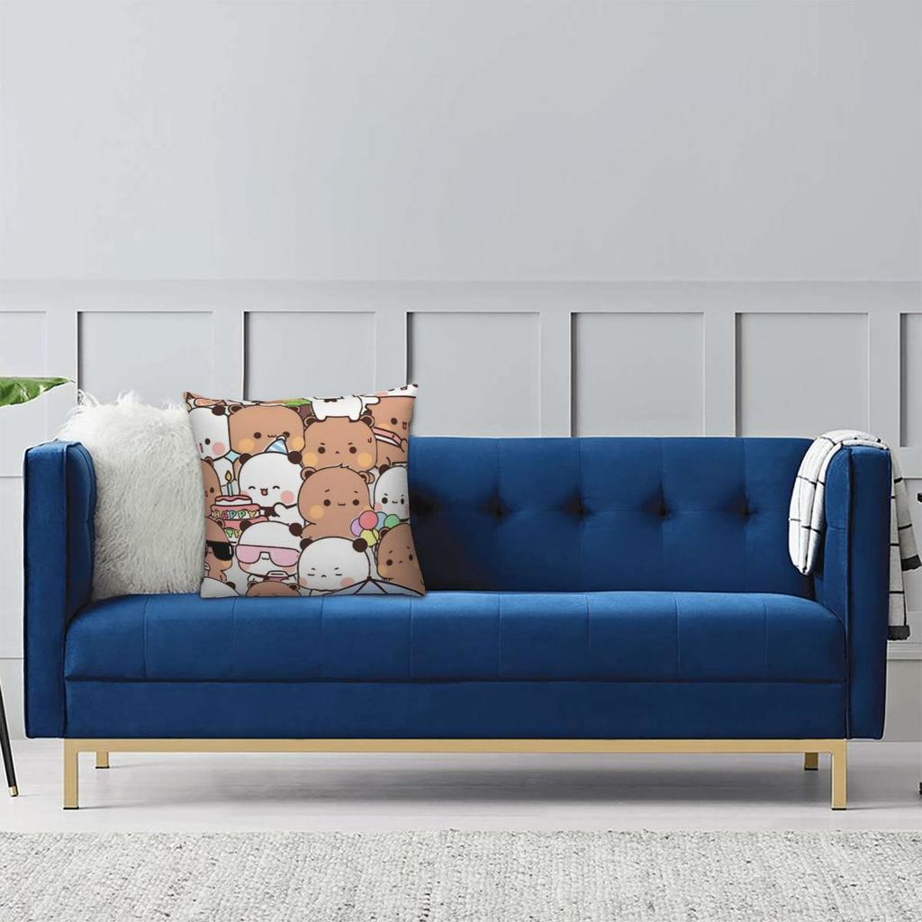 Bubu Dudu Cute Cartoon Bear Character Pillow Cover Kawaii Panda Cushion Cover Pillow Case Pillowcases For Sofa Home Decorative