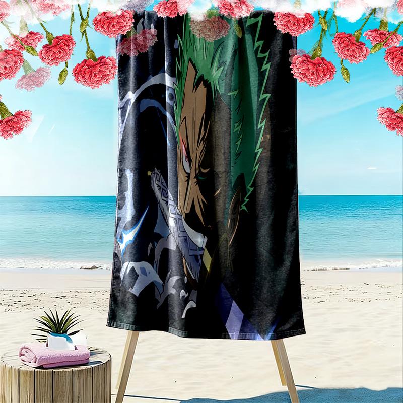 Rogue Samurai's Fury beach towel Portable for travel soft seaside Absorbent bath towel Outdoor pool towel Comfort beach Fashion