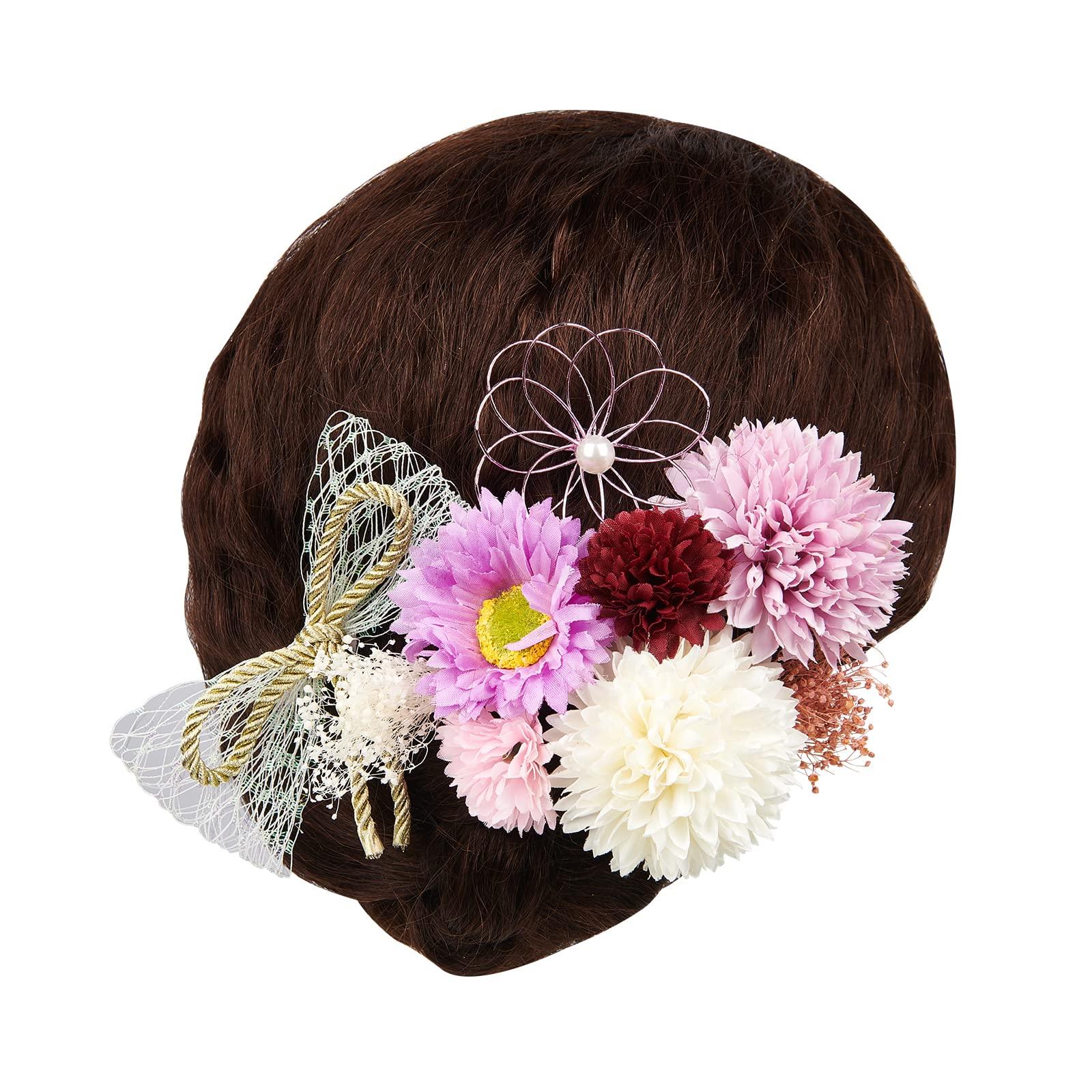 

OTAKUMARKET Hair Ornament Set for and featuring perfect for furisode hakama and other traditional Japanese Available in 4 colors 9-Piece Coming-of-Age фиолетовый