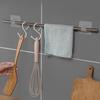Hooks Holder 6*6cm ABS Bracket Curtain Drapery No Drill Pole Holder Rod Seamless Supply High Quality Practical
