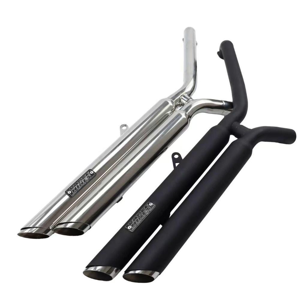 Honda CM300/CM500 Rebel Dual-Pipe VH Exhaust with Anti-Fall Design