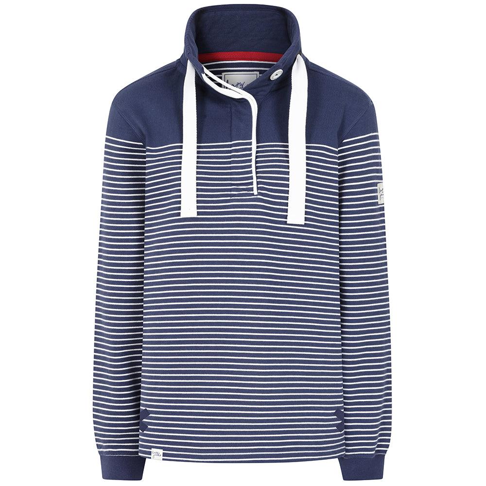 Lazy Jacks Womens/Ladies Button Neck Sweatshirt