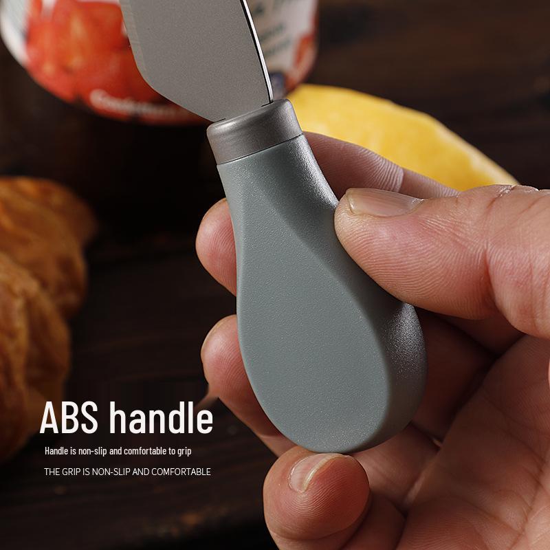 Stainless Steel Cheese Knife and Fork Set - 3-Piece for Western Cuisine