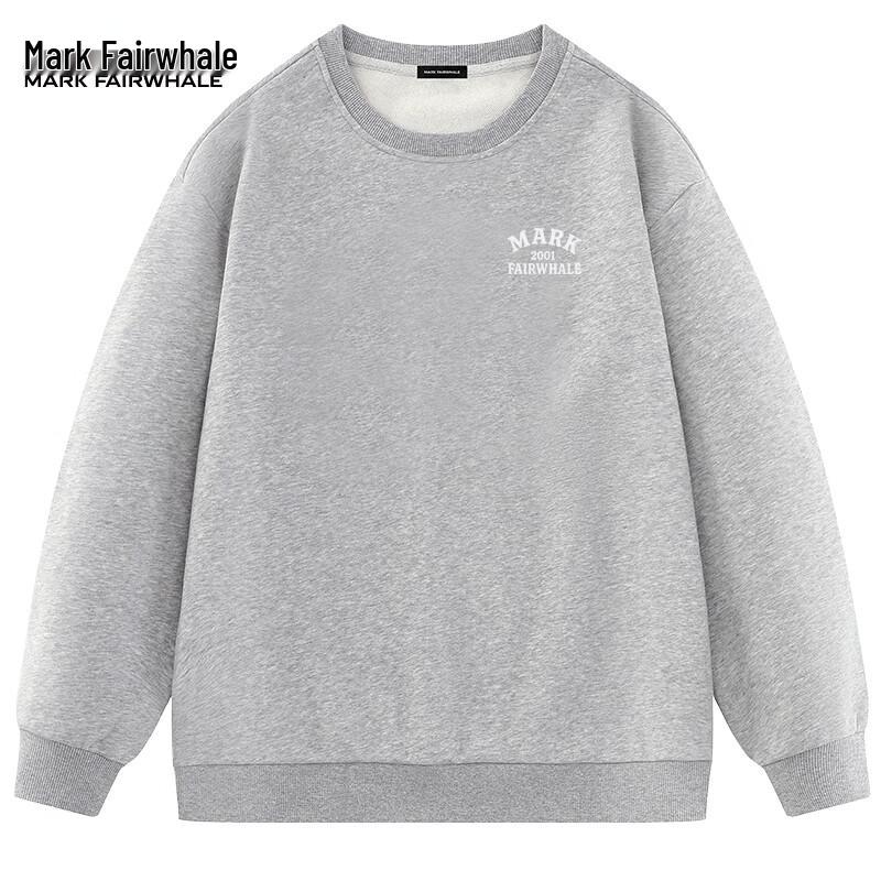 

Mark Fairwhale Men s American Casual Long Sleeve Round Neck Sweatshirt L