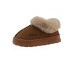 Large size 2025 autumn new bag heel cotton shoes winter home indoor velvet warm men's and women's thick-soled fluffy shoes