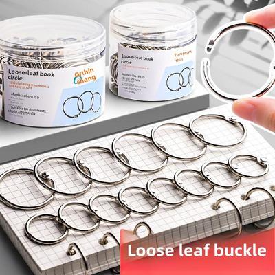 Loose-Leaf Card Holder Binder Rings, Iron Ring Book Coil