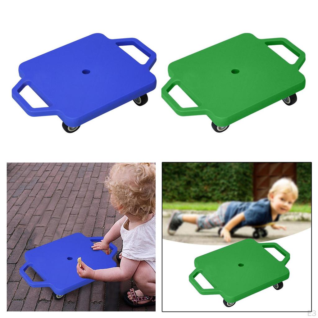 Floor with Handles for Kids Indoor Use Portable Balance Board Rollers