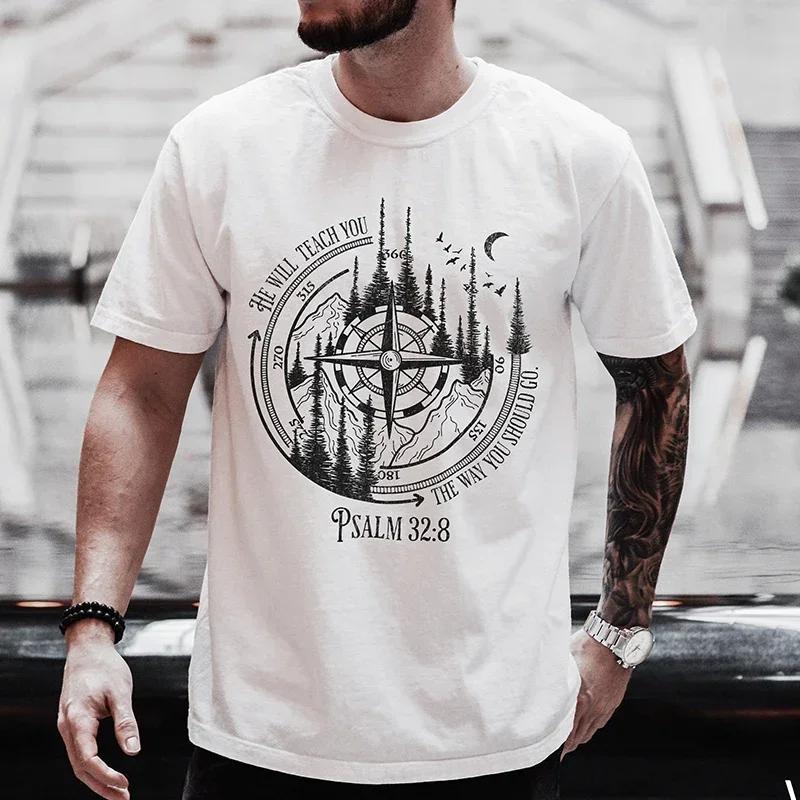 

Summer Fashion Mens Casual Loose Breathable 100 Cotton TShirt Crew Neck Short Sleeve Top S