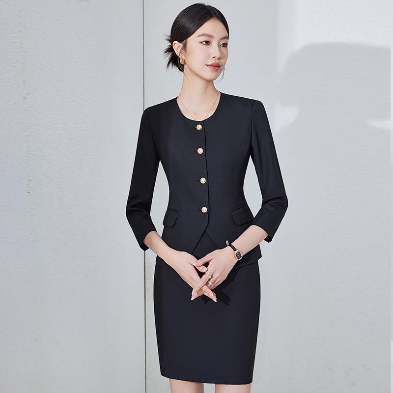 Women's Professional Workwear Suit: Skirt Set for Hotel, Salon, and Jewelry Store Managers