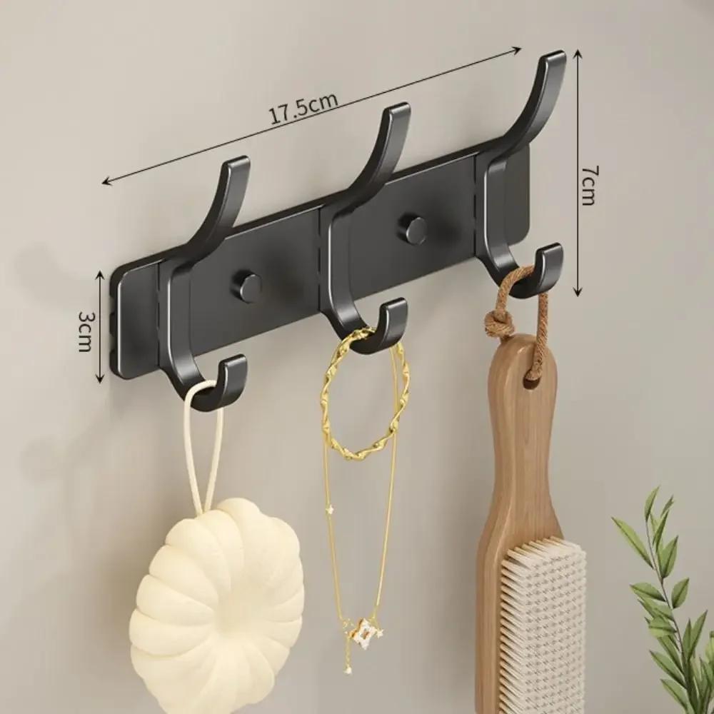 

Strong Load-bearing Clothes Coat Hooks Heavy Duty Wall Rack Towel Hooks Home Carbon Steel Wall Mounted Door Hanger Bathroom