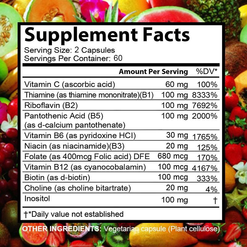 Balincer Vitamin B-Komplex, 60/120 vegetarische Kapseln