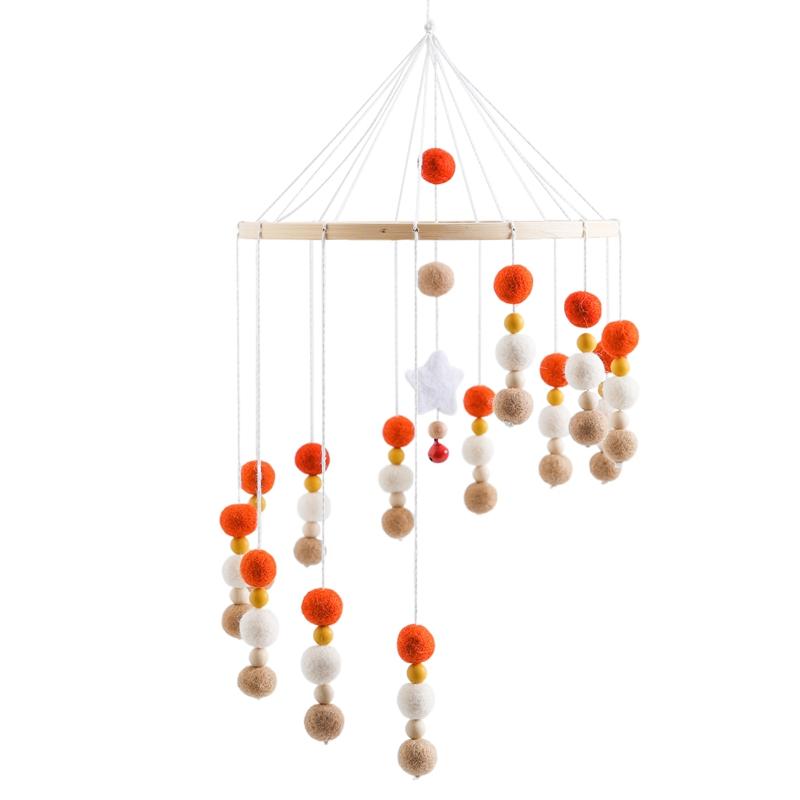 Baby Rattle Toy 0-12 Months Wooden Mobile On The Bed Newborn Music Box Bed Bell Hanging Toys Holder Bracket Infant Crib Boy Toys