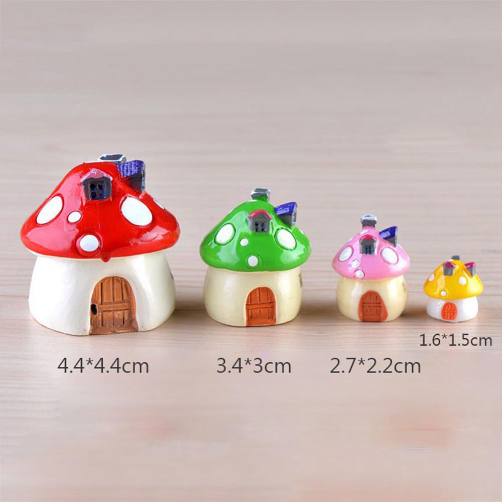 Mushroom Craft Office Bonsai Decoration Miniature Figurine Micro Landscape Fairy Garden Ornament