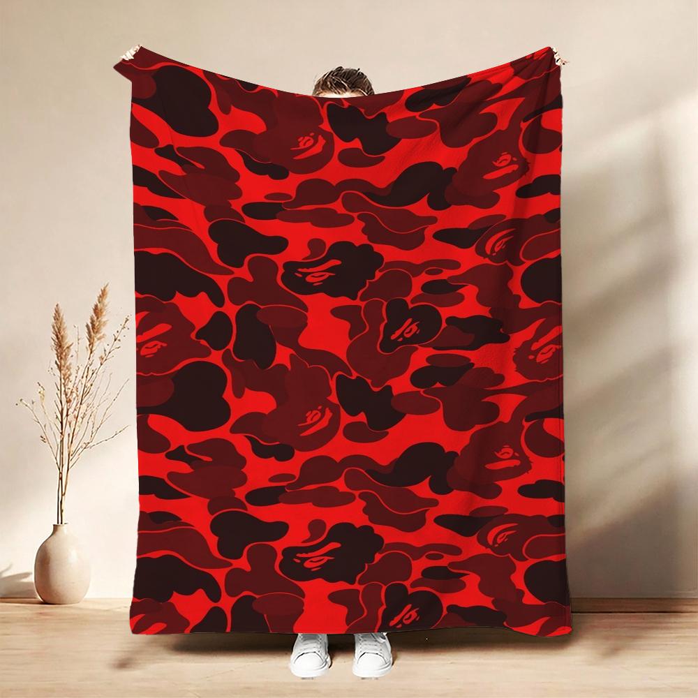 Streetwear Pop Art Collage Blanket Blanket Suitable For All Seasons Nap Blanket Machine Washable Digital Printing