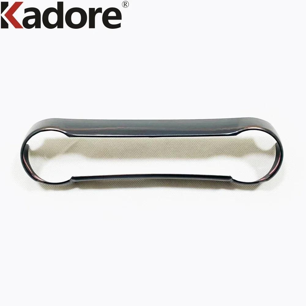 Car Center Air Condition AC Switch Button Panel Cover Trim For Toyota RAV4 RAV 4 -2024 Carbon Fiber Interior Accessories