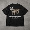 I Am Contaminated With Radiation Funny Cat Shirt, Radioactive Cat Meme Tee, Funny Graphic T Shirt