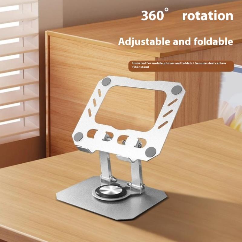 

Вращающаяся на 360° подставка для планшета, регулируемая, складная, настольная, держатель, подставка для ноутбука, портативная, основа-держатель для ноутбука серебряный