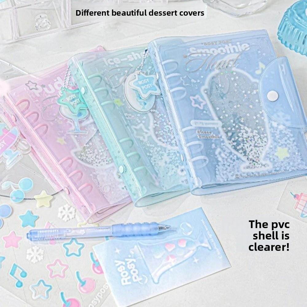 Exquisite 6 Binder Ring Notebook Frosty Series Diary Book Loose-leaf Schedule Book Daily Planning