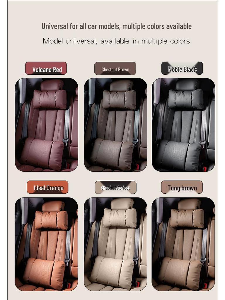 Honda CRV, Accord, Breeze, Civic, Odyssey Kopfstütze: Leder-Lendenwirbelstütze & Nackenschutz