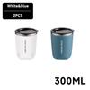 300ml 304 Stainless Steel Coffee Cup Mug With Lid Insulated Coffee Mug Double Wall Coffee Tumbler Heat-resistant Drinkware
