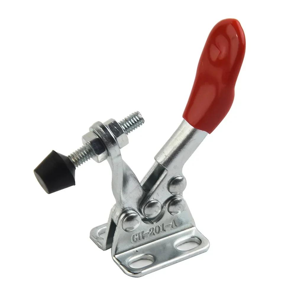 Abrazadera de palanca GH-201A de 10 piezas Liberación rápida Herramienta manual Abrazadera de palanca Conjuntos de clips horizontales Carpintería Abrazaderas verticales de alta resistencia