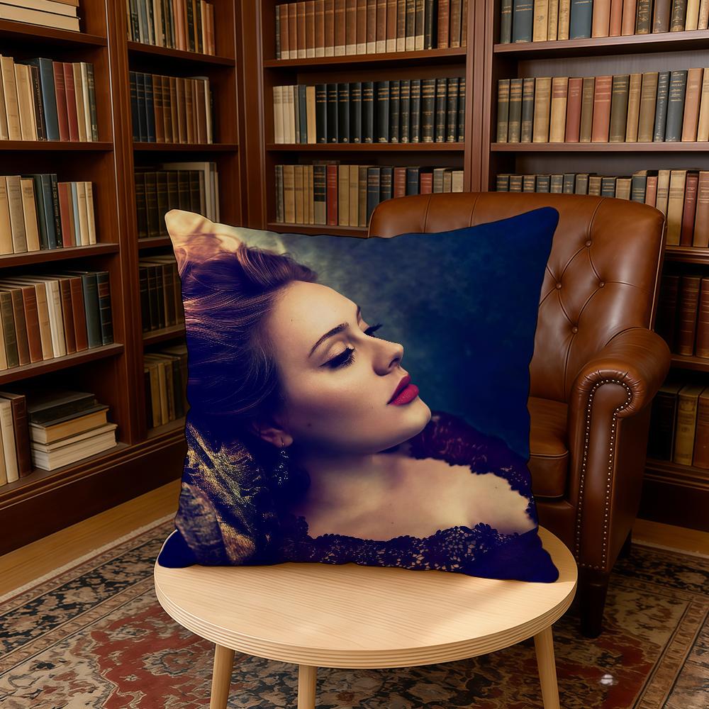 Hot Singer A-Adele cushion cover Home Office Birthday Anniversary Gifts Soft Skin Friendly Cushion Cover