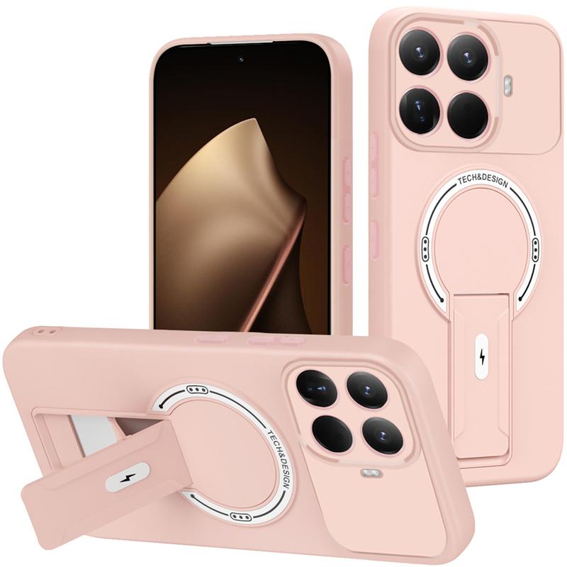 Bracket Holder Frosted For Phone Case For Xiaomi 15T Pro Magnetic Armor Cover For Xiaomi 14T Pro Funda Phone Accessories Xiaomi 14t