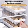Egg Holders For Refrigerator 12 Slot Refrigerator Egg Storage Holder Space-Saving Dispenser Fridge Organizer