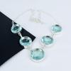 Beautiful Aquamarine Gemstone Handmade 925 Sterling Silver Necklace, Aquamarine Silver Necklace For Wife, Unisex Necklace Wadding Gift