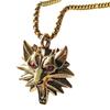 Wolfskopf Titanstahl Anhänger Halskette - Europäischer und Amerikanischer Schmuck, Vom Gaming inspiriertes Design, Beliebter Bestseller