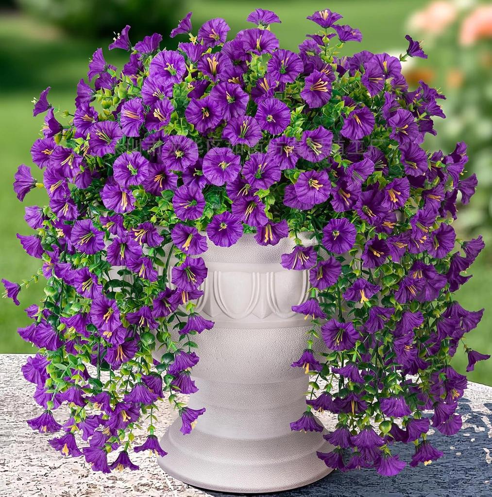 Ghirlandă Artificială de Eucalipt Violet pentru Agățat pe Perete, Decorațiune pentru Casă și Grădină