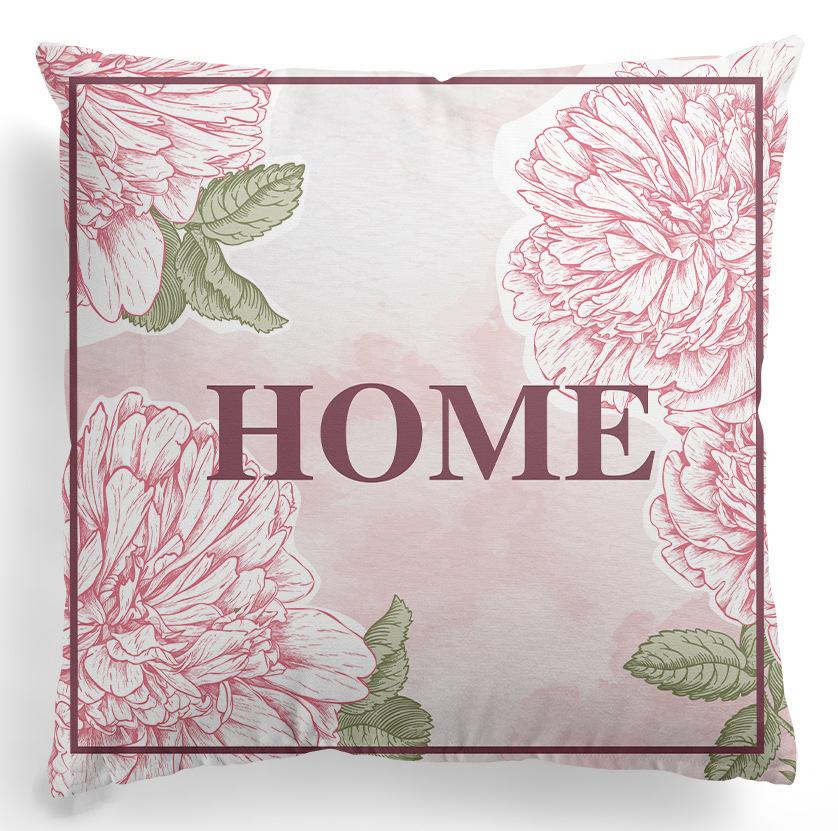 European-style Flower Pillowcase, Retro American Rose Flower Printed Pillow and Cushion Cover