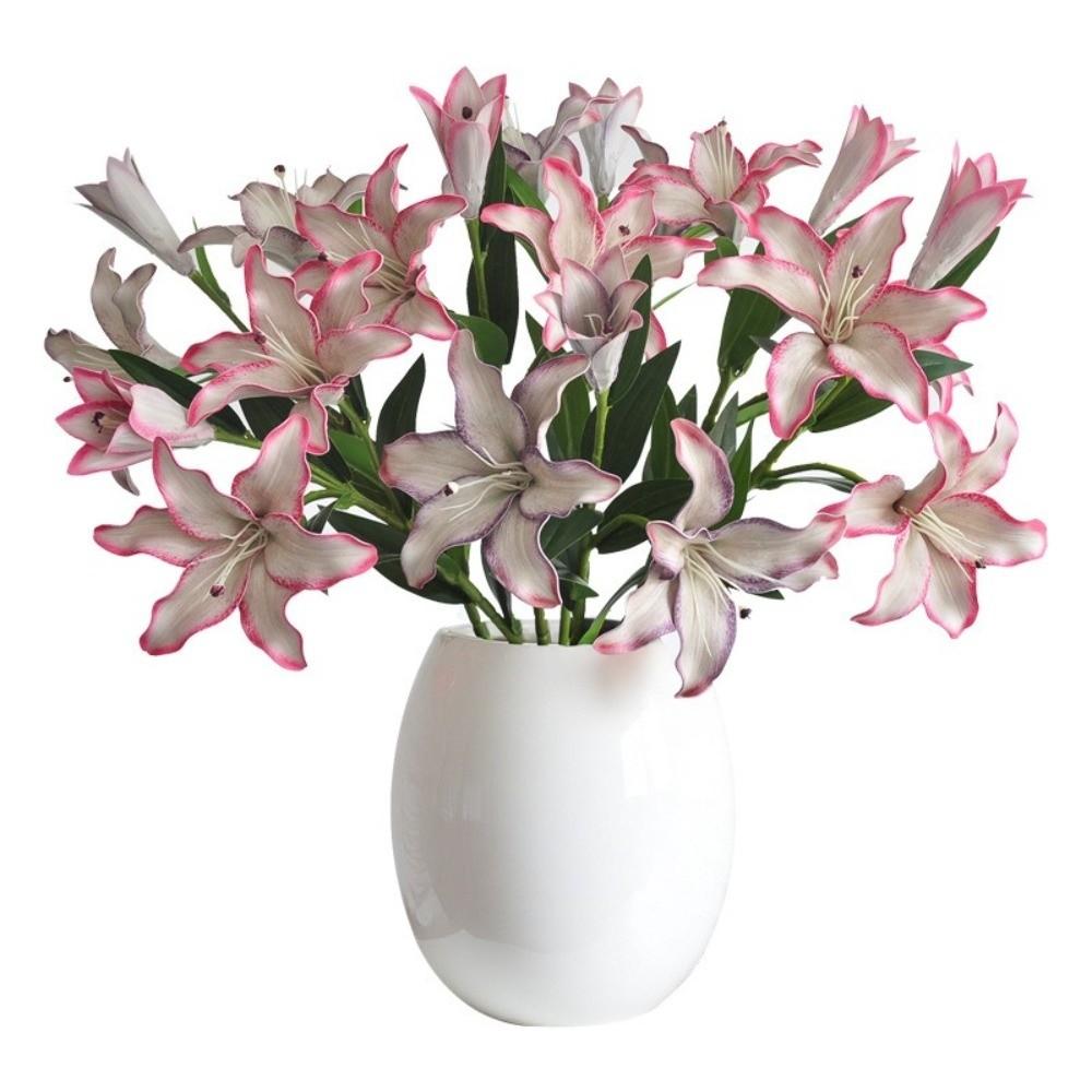 Plastic Simulated Flower Decor Real Touch Floral Arrangement Fake Flowers  Birthday Party