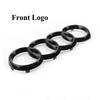 4 Anelli Per Audi A3 A4 A5 A6 A7 A1 Q2 Q3 Q5 Q7 Q8 TT Logo Cromo Nero ABS Emblema Cofano Anteriore Auto Distintivo Cofano Distintivo Portellone Posteriore
