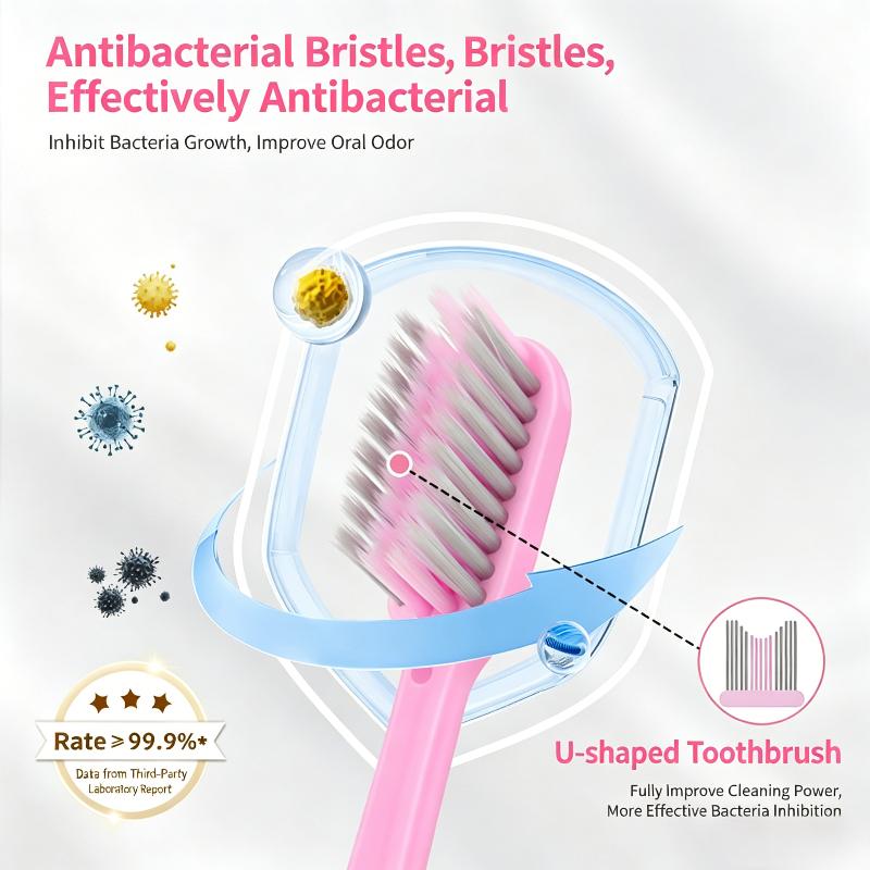 Travel Folding Toothbrush Portable Mini Toothbrush With Soft Medium Bristles For CampingUseful Design Soft Bristles Brushes